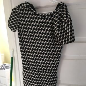 Zara romper black and white